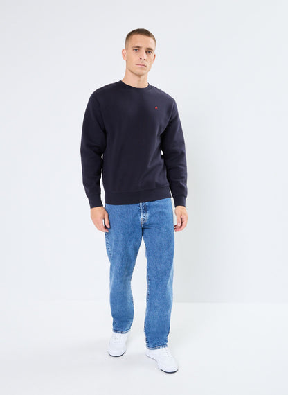 Sweatshirt Replay Azul-Noite com Logótipo Bordado Replay