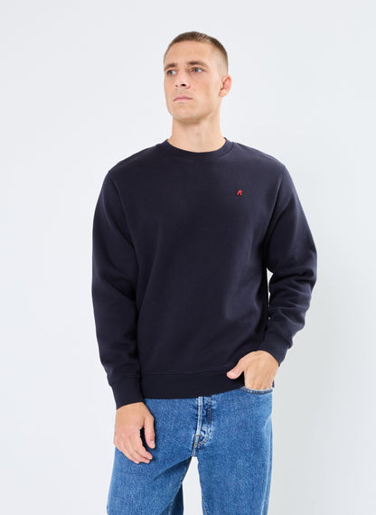 Sweatshirt Replay Azul-Noite com Logótipo Bordado Replay