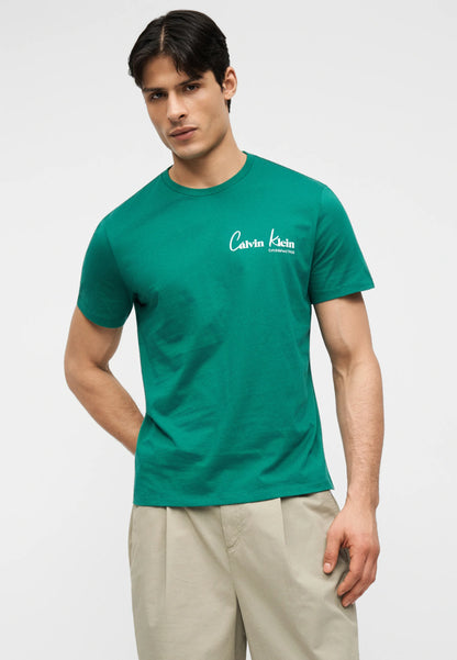 T-Shirt Verde Calvin Klein SS26 Calvin Klein