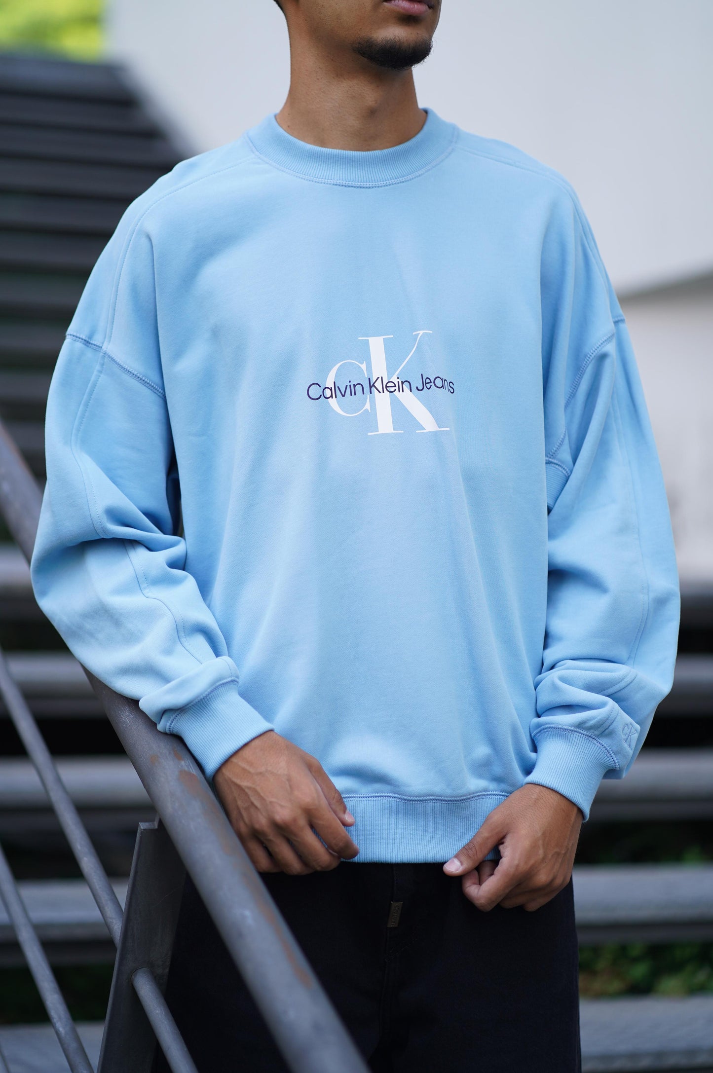 Sweatshirt Calvin Klein Azul J30J325426CEZ SS24