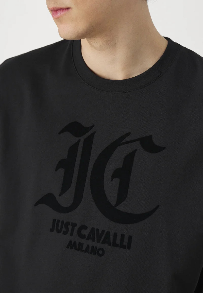 T-shirt Just Cavalli Preta 76OAHC15 SS24