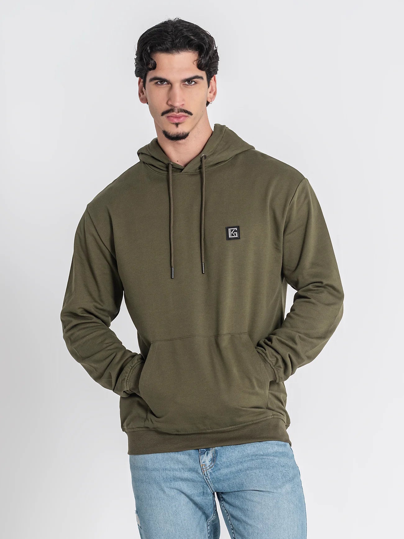 Hoodie Gianni Kavanagh Verde GKM007074 FW24