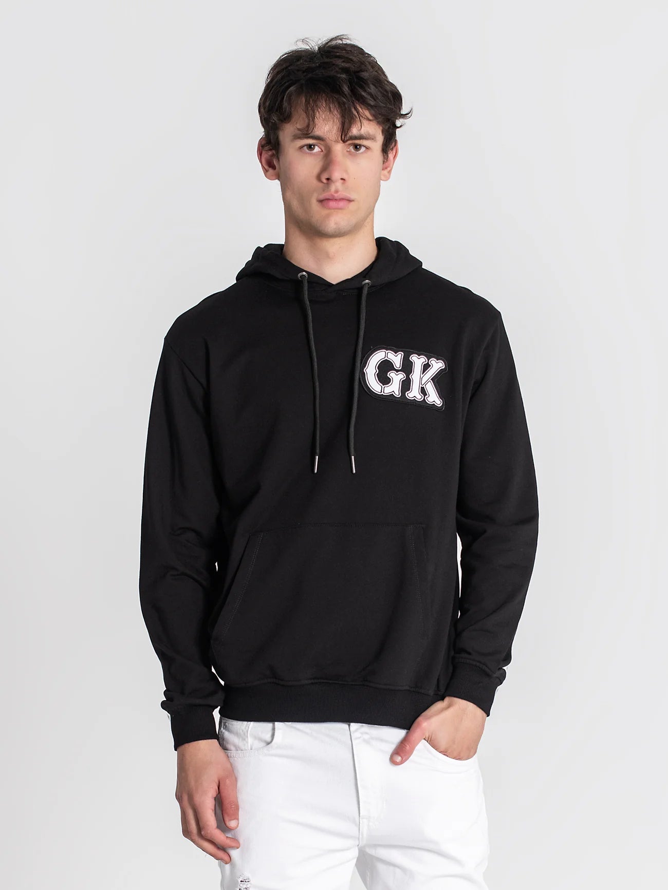 Hoodie Preta Gianni Kavanagh GKM006792 FW24