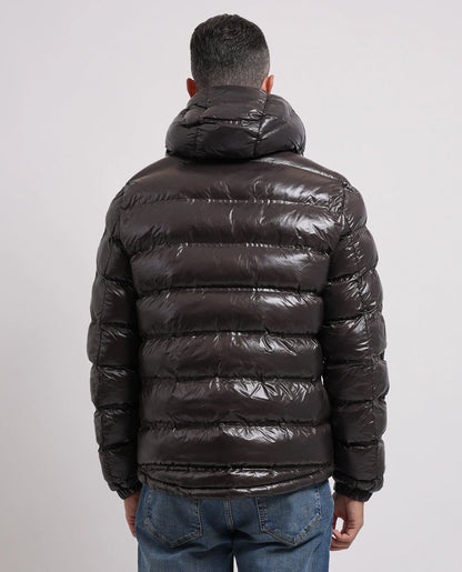 Casaco Acolchoado Yes Zee Termosselado com Capuz Cinzento Escuro Yes Zee