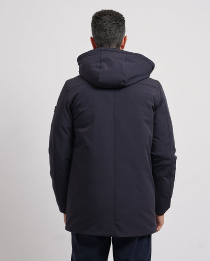 Casaco Parka com Capuz Yes Zee Azul Yes Zee