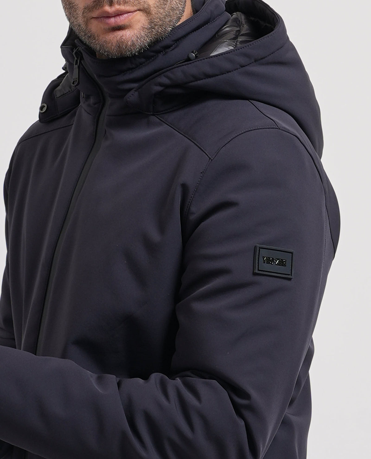 Casaco Parka com Capuz Yes Zee Azul Yes Zee