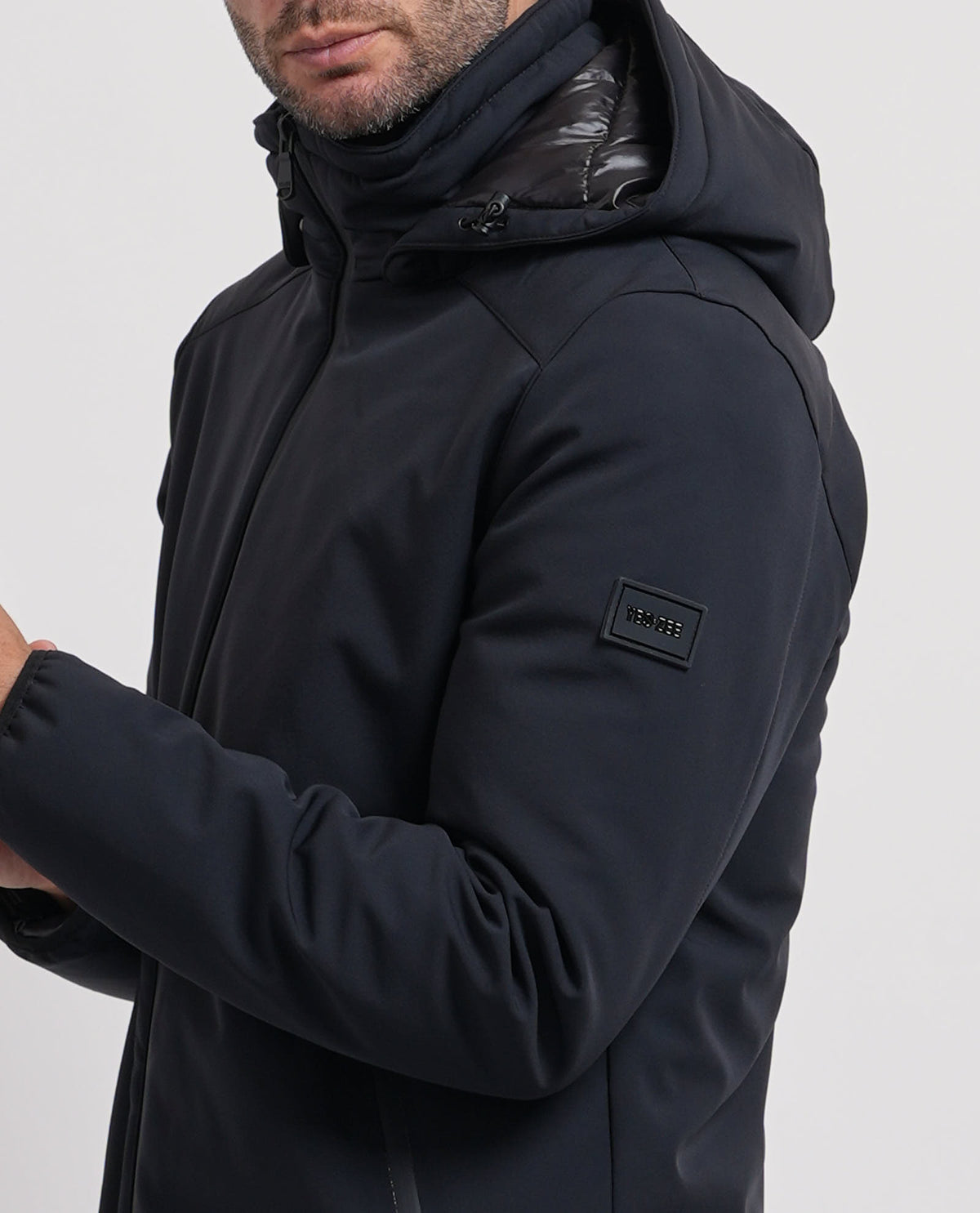 Casaco Parka com Capuz Yes Zee Azul Yes Zee
