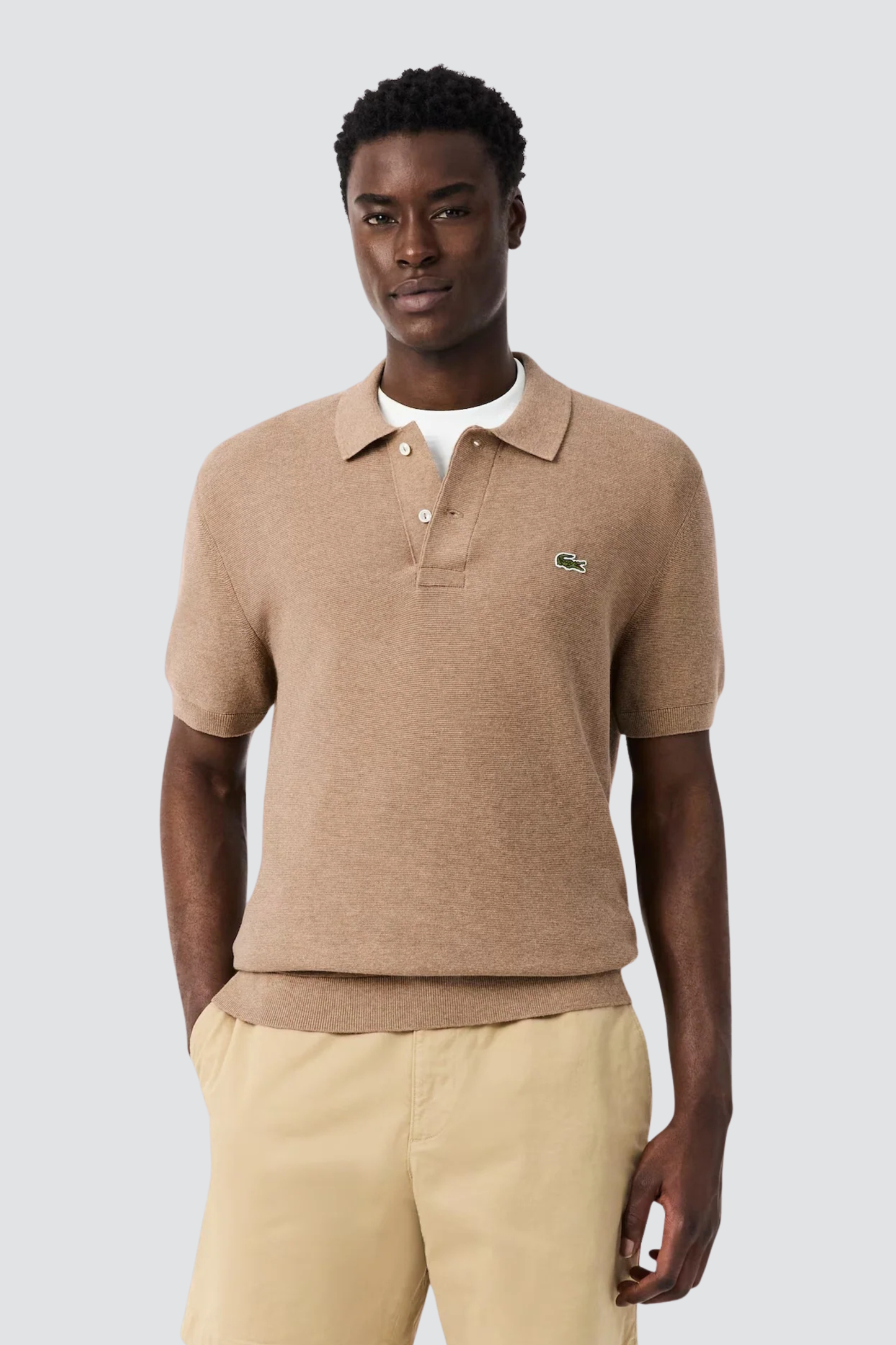 Polo Castanho Lacoste SS26