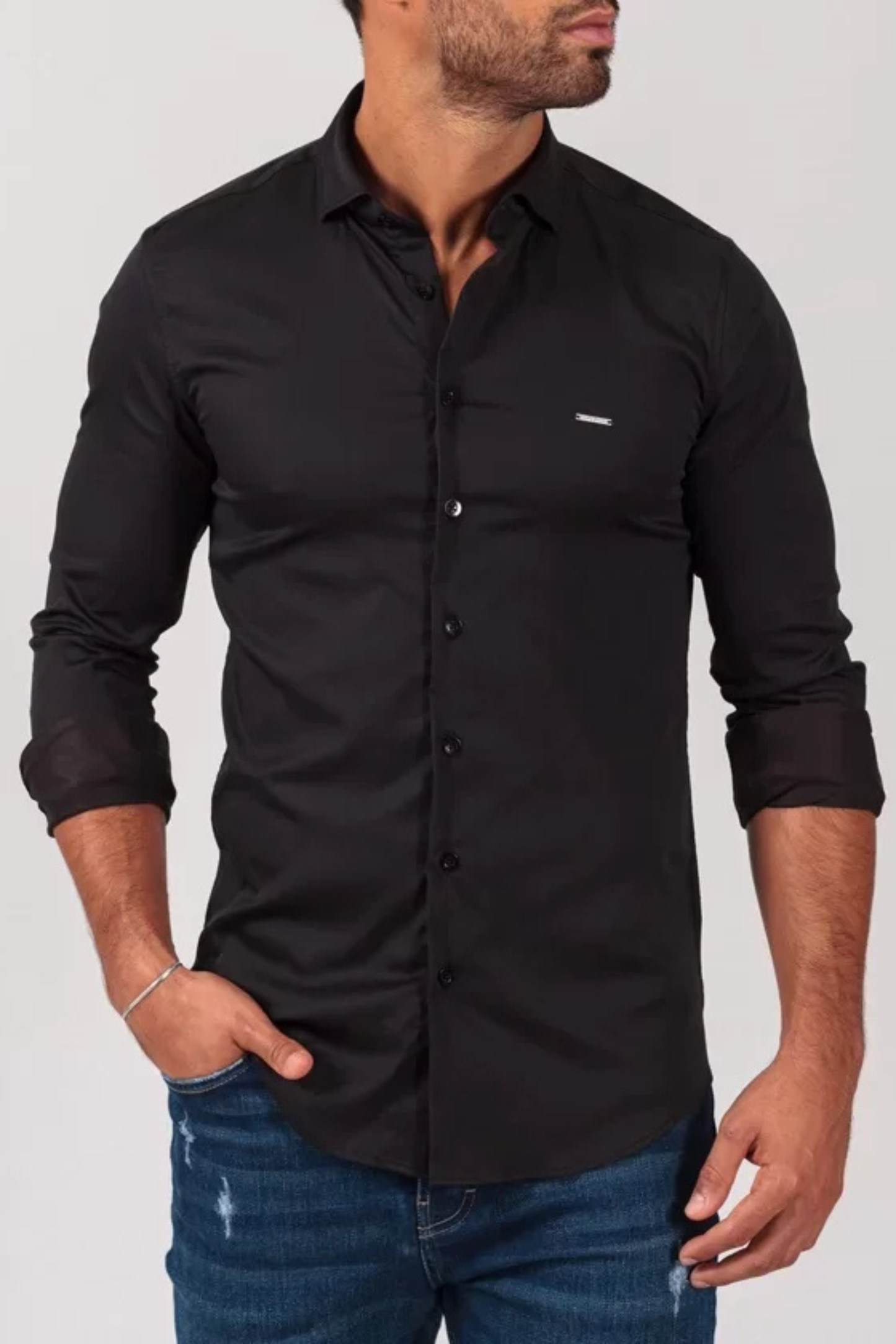 Camisa Clássica Preta Zolf FW-25