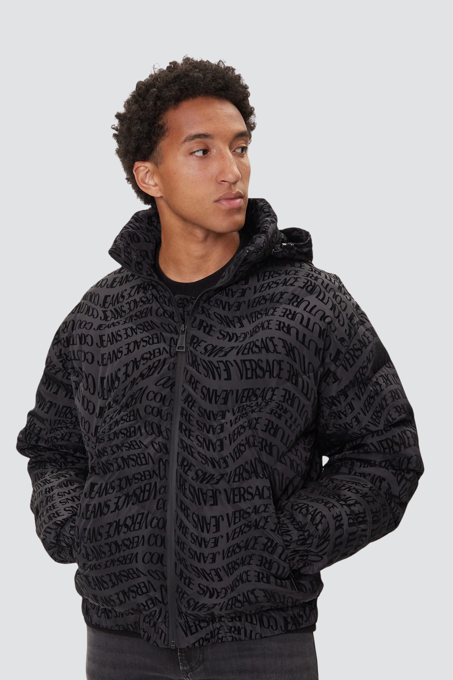 Casaco Preto Versace Jeans Couture FW25