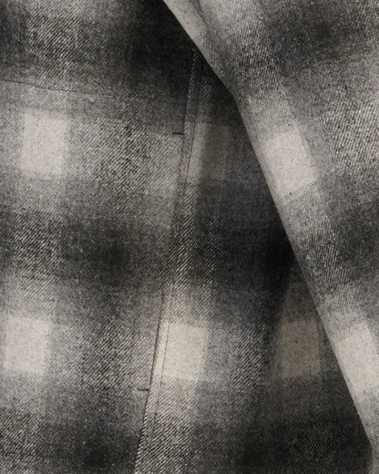 Sobrecamisa Replay Preta e Cinzenta com Padrão de Xadrez Replay