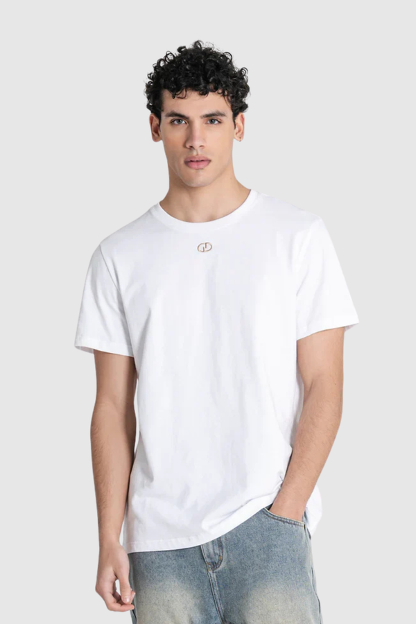 T-shirt Básica Branca Regular Fit