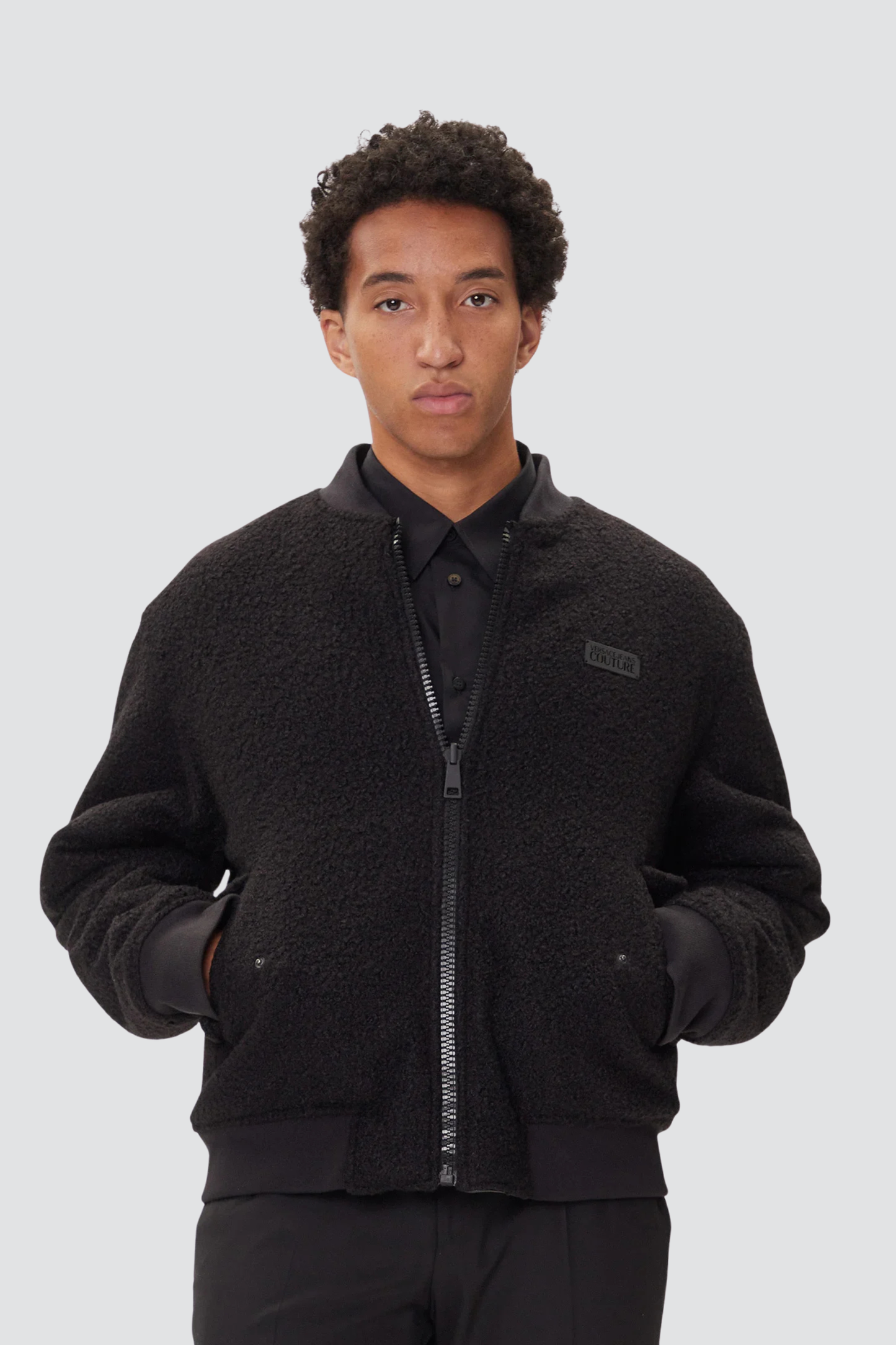 Casaco Bomber Reversível Preto Versace Jeans Couture FW25