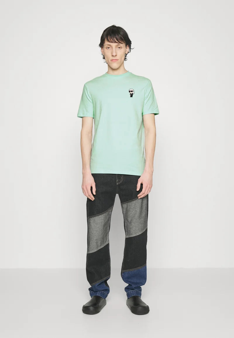 T-shirt Karl Lagerfeld IKONIK 2.0 Verde Água