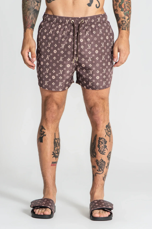 Calções de Banho Castanhos Gianni Kavanagh SS25