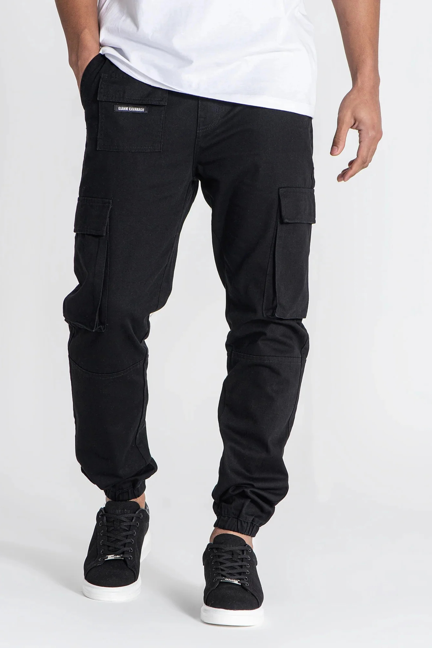 Calças Cargo Pretas Gianni Kavanagh FW25