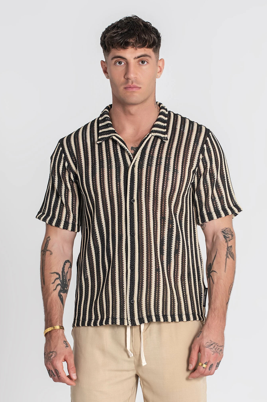 Camisa Malha Preta Gianni Kavanagh SS25