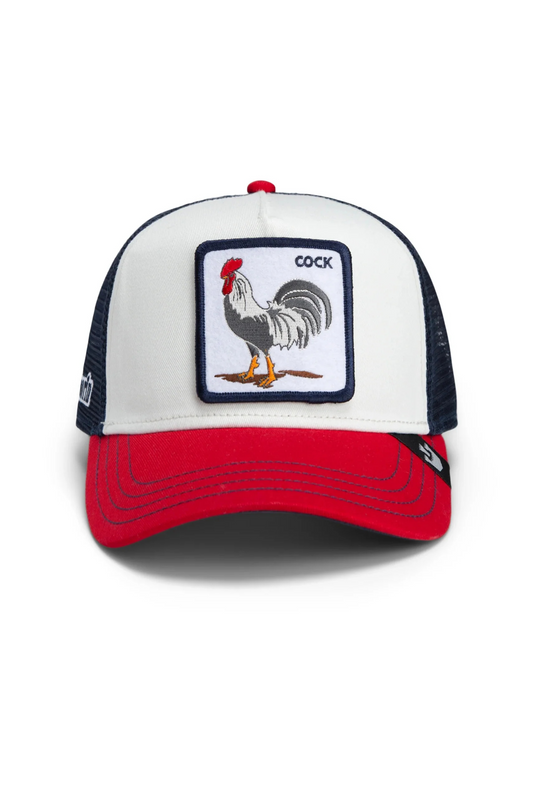 Chapéu Rooster Branco e Vermelho Goorin Bros FW25