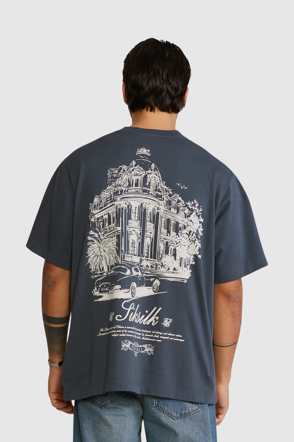 T-shirt Cinza Estampada
