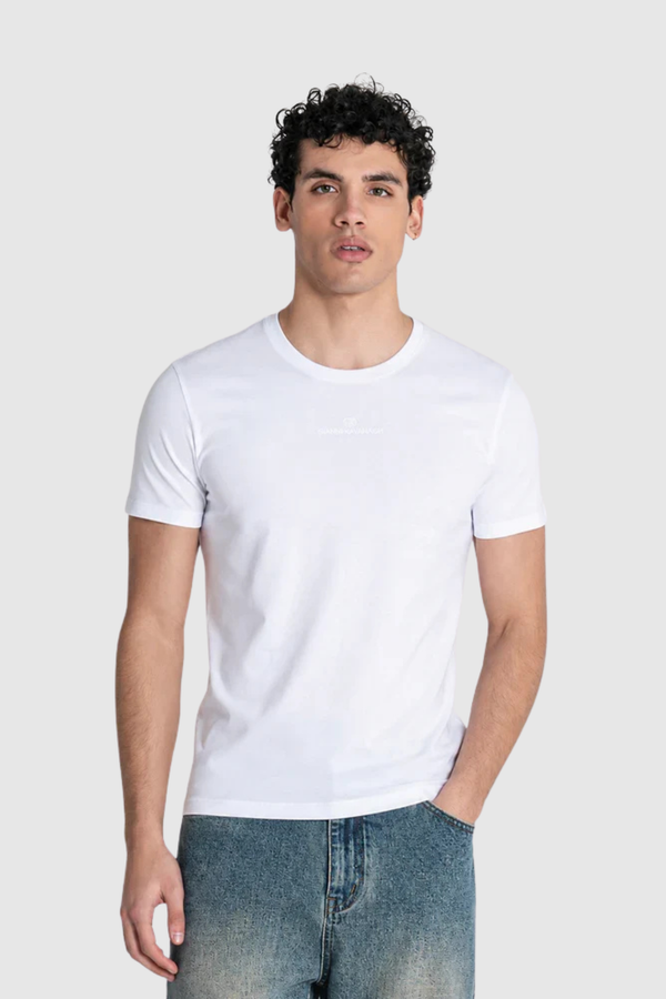 T-shirt Branca Slim Fit