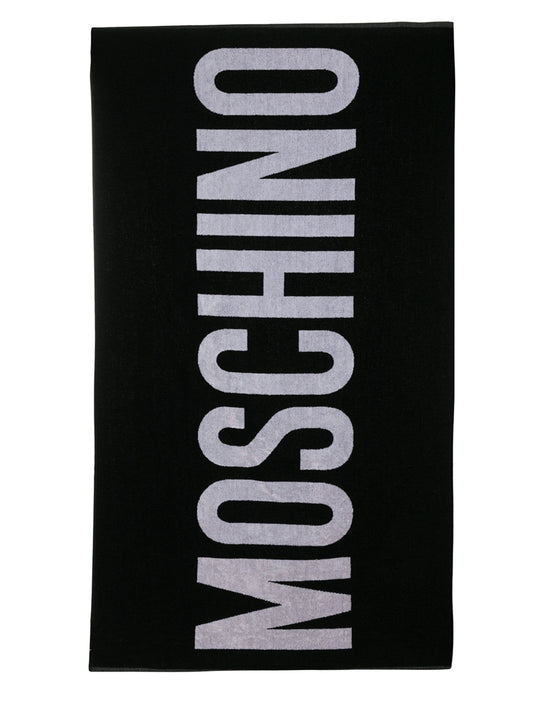 TOALHA DE PRAIA MOSCHINO PRETA A4303