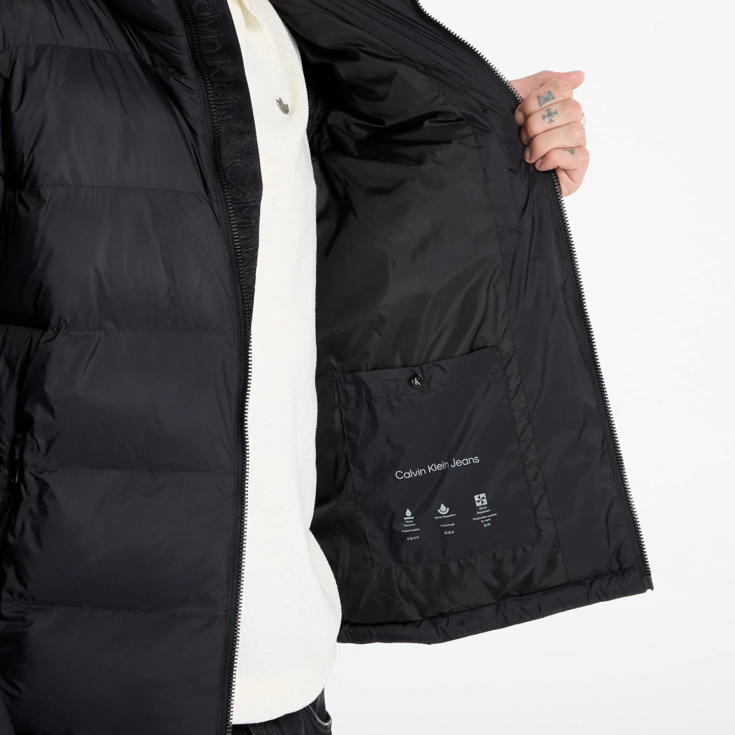 Casaco Preto Calvin Klein FW25