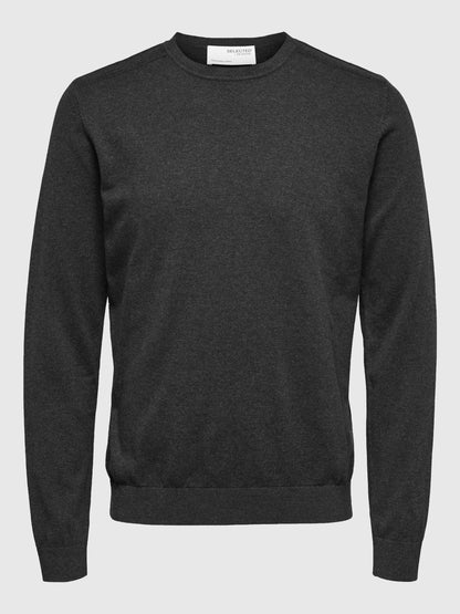 Camisola de Malha Cinza Escura Selected FW25 Selected