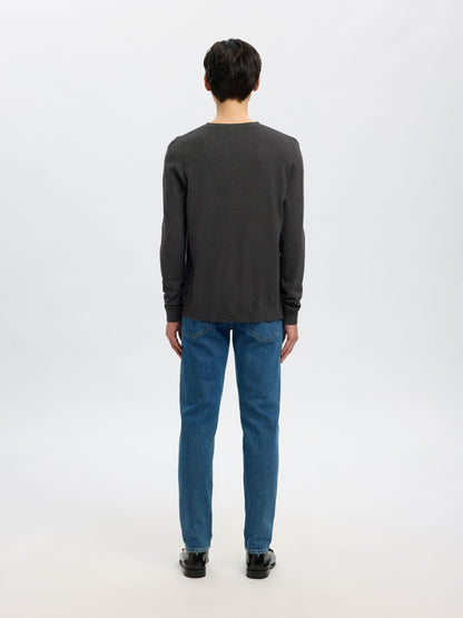 Camisola de Malha Cinza Escura Selected FW25 Selected
