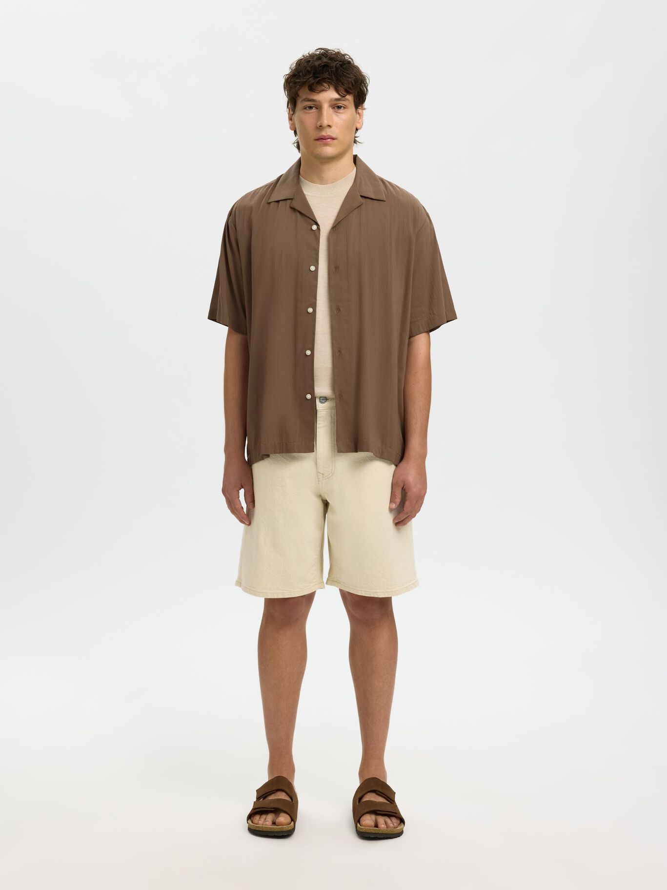 Camisa Castanha Selected SS26