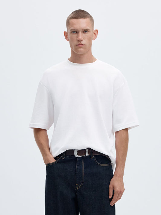 T-shirt Básica Selected Branca Selected