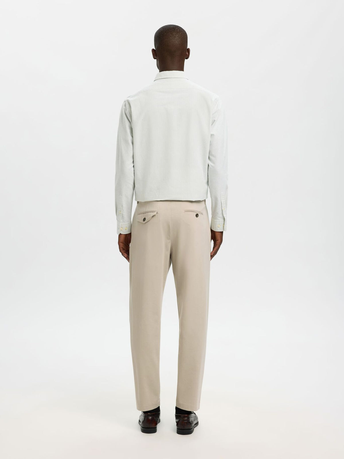Calças Slim-Fit Selected Beges Selected