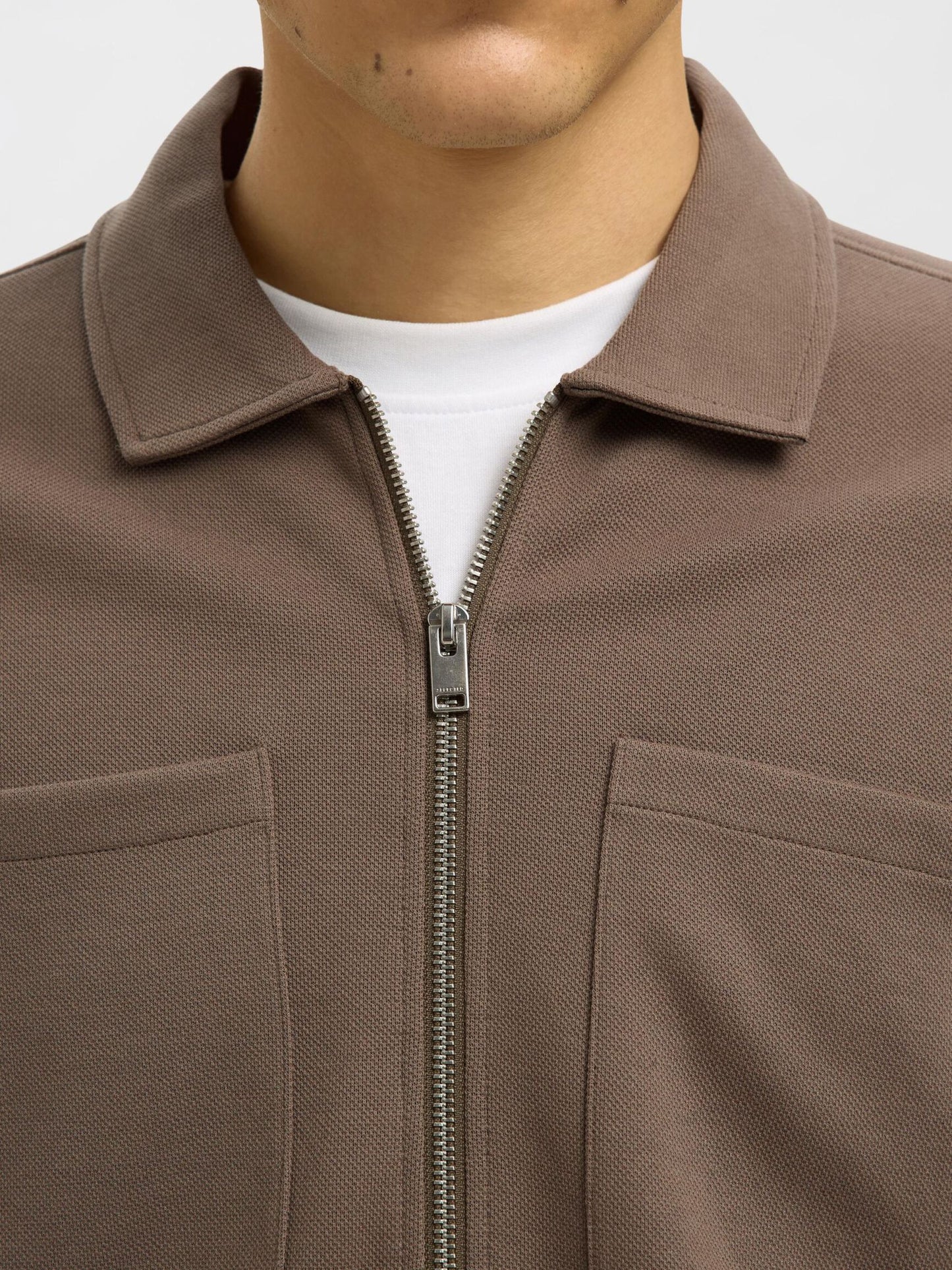 Casaco Castanho Selected FW25