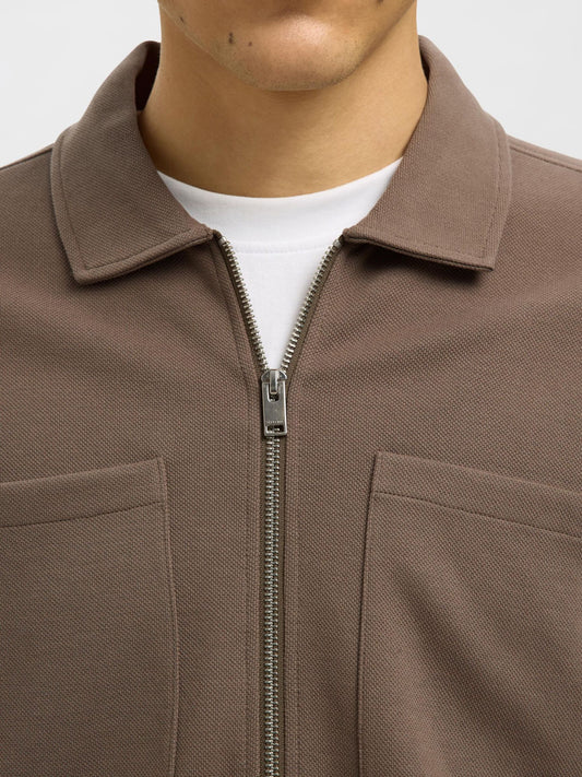 Casaco Castanho Selected FW25