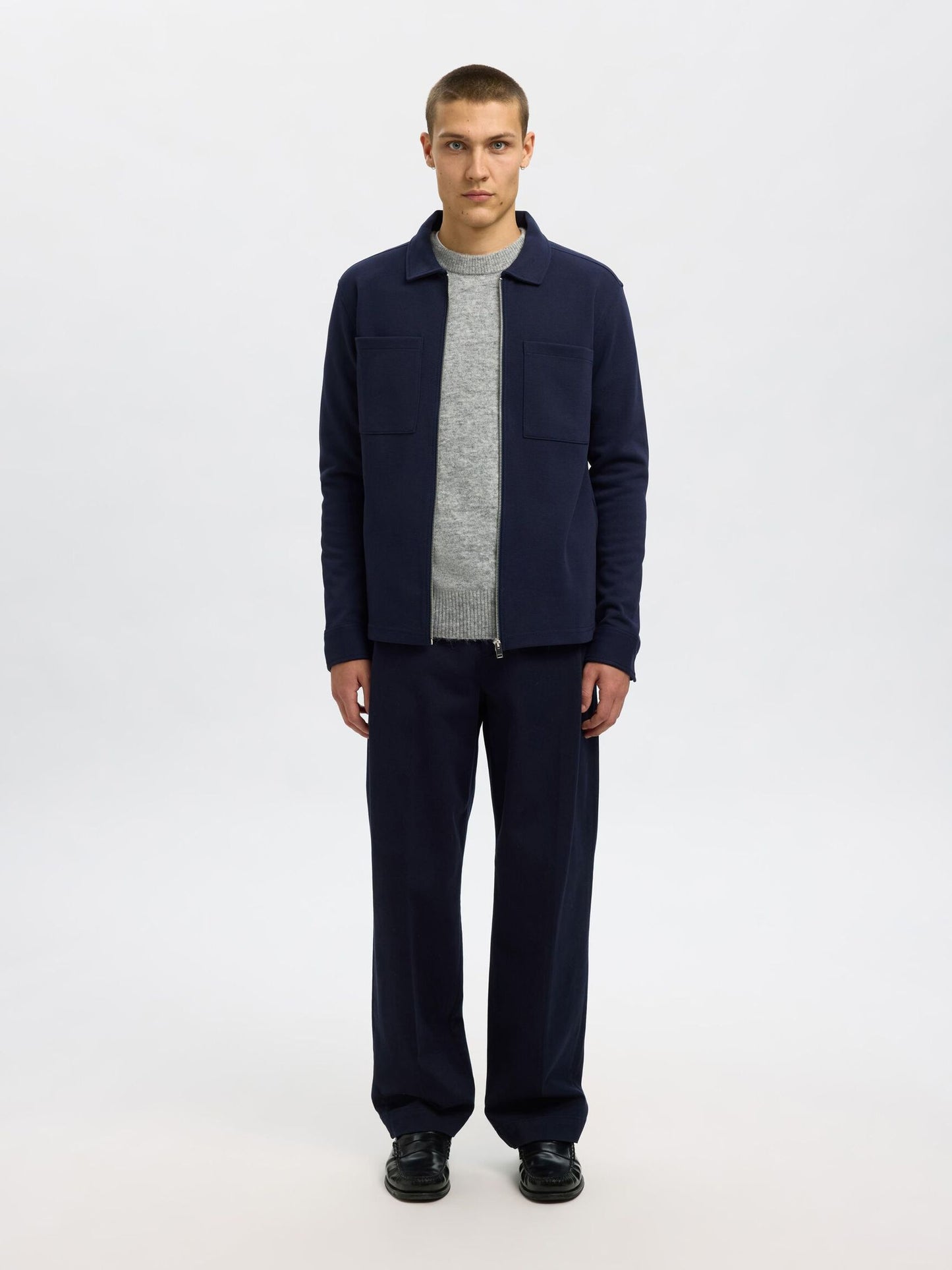 Casaco Azul Marinho Selected FW25