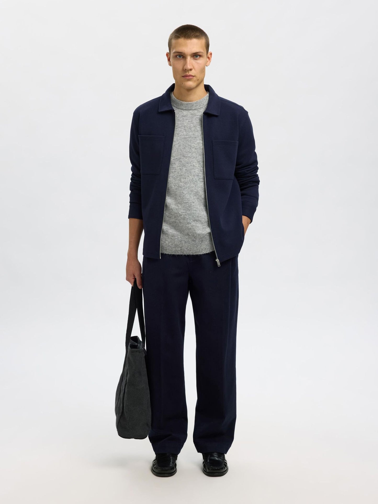 Casaco Azul Marinho Selected FW25