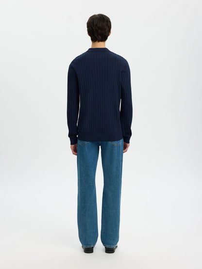Polo de Manga Comprida Azul Selected SS26 Selected
