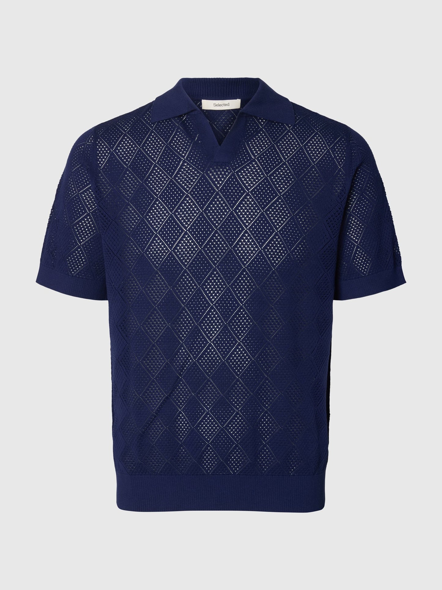 Polo de Malha Azul