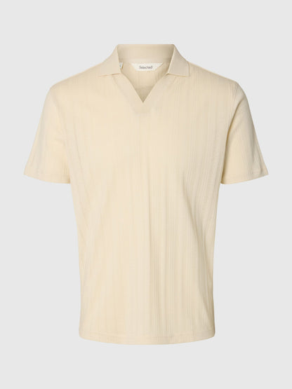 Polo Bege de Malha Selected