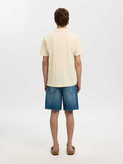 Polo Bege de Malha Selected
