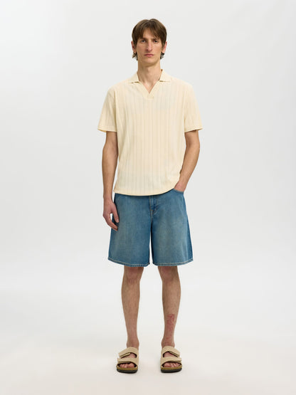 Polo Bege de Malha Selected