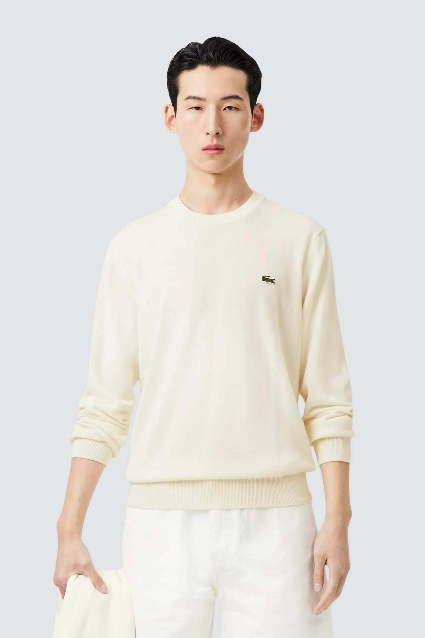 Camisola de Malha Branca Lacoste SS26