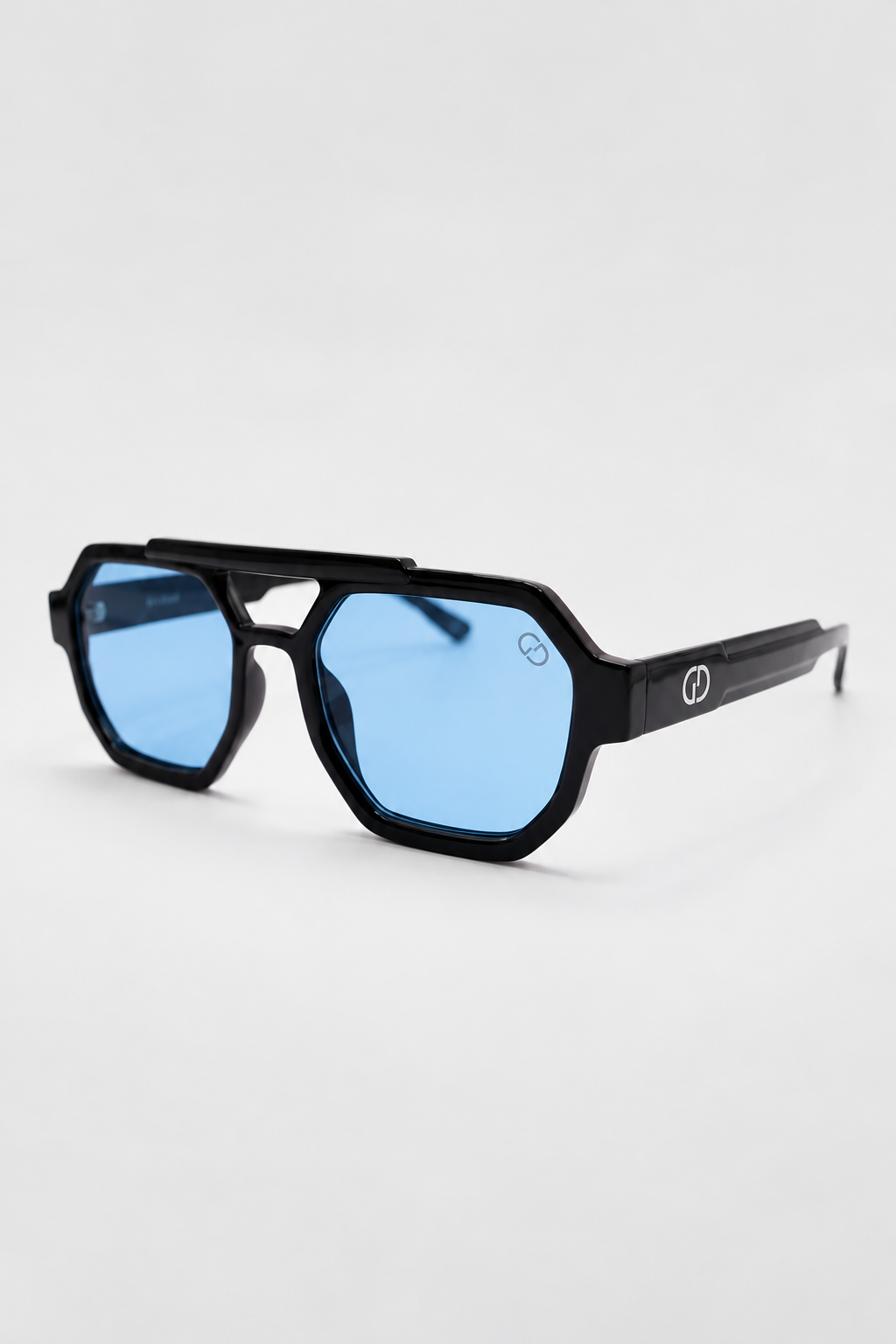 Óculos de Sol Octo Gianni Kavanagh Pretos com Lente Azul Gianni Kavanagh