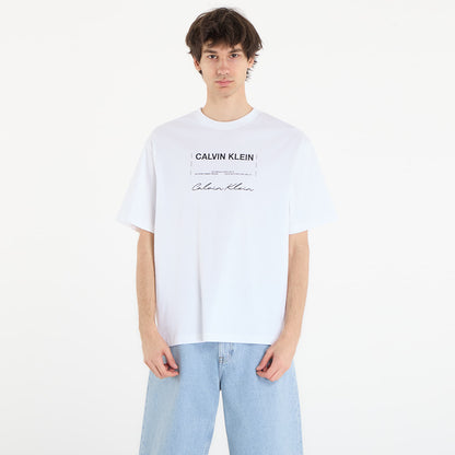 T-shirt Branca Jersey de algodão Calvin Klein