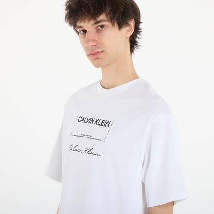T-shirt Branca Jersey de algodão Calvin Klein