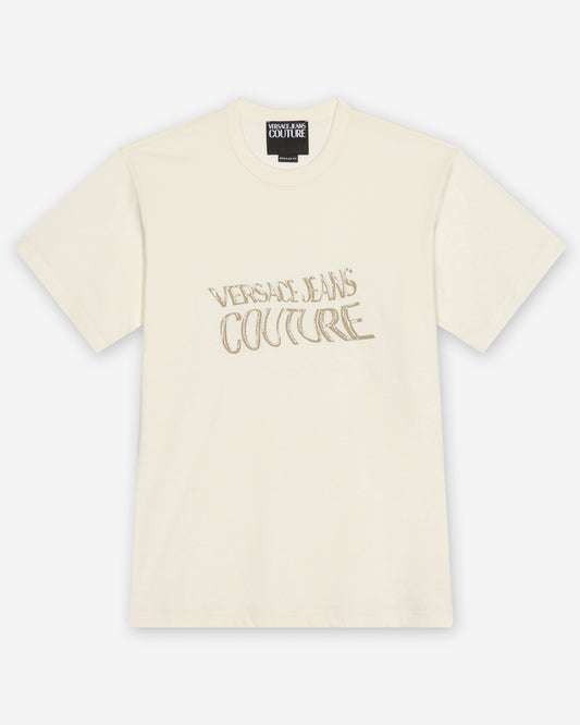 T-shirt Bege Versace Jeans Couture SS26 - sem foto