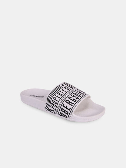 Chinelo Branco e Preto FW24 Bikkembergs