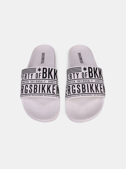 Chinelo Branco e Preto FW24 Bikkembergs
