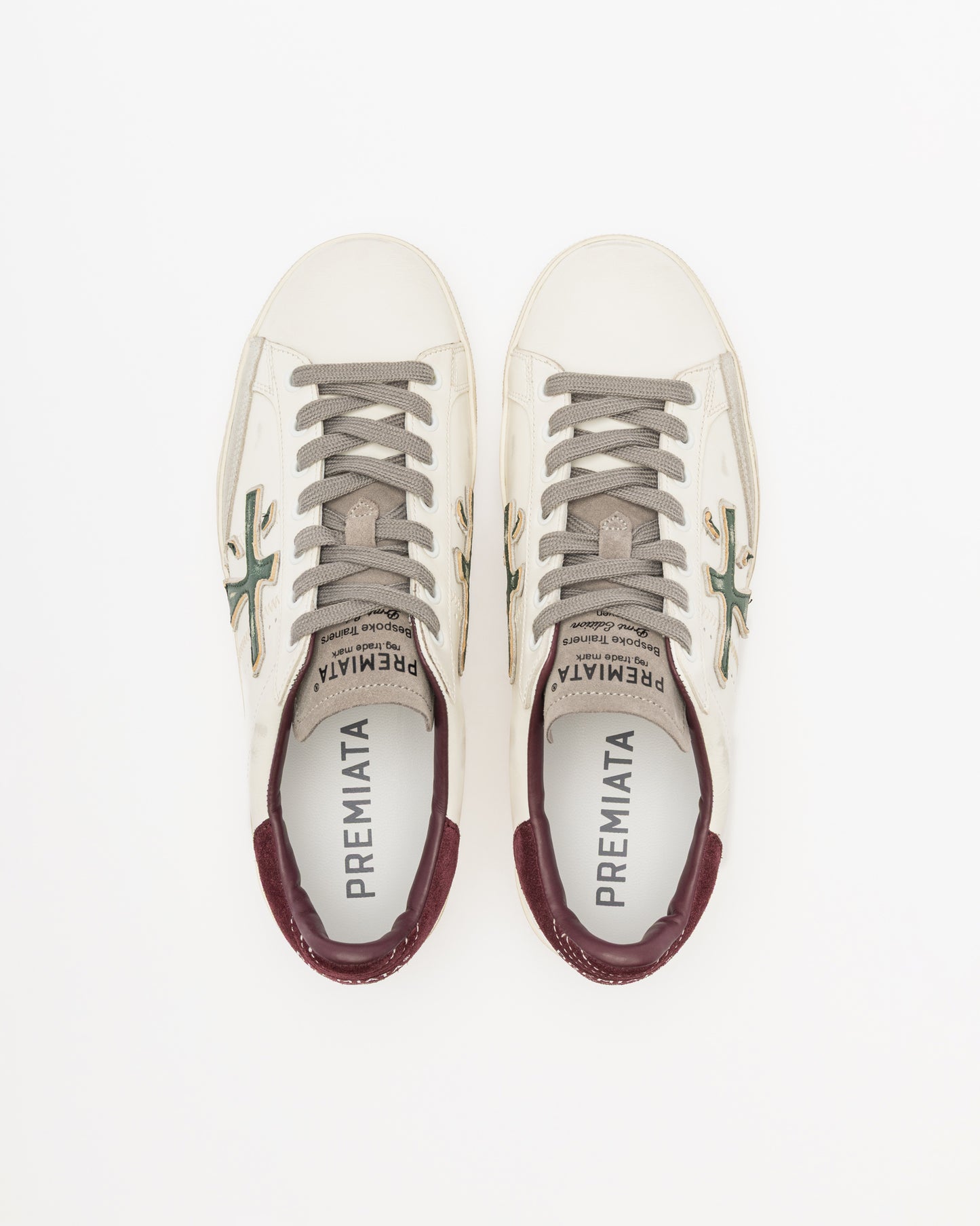 Sapatilhas Off White e Bordeaux Premiata