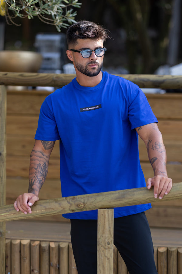 T-shirt Azul Versace Jeans Couture FW25