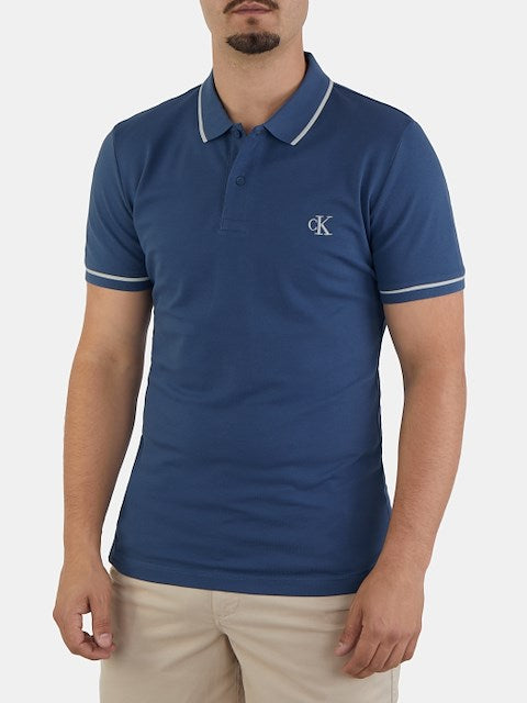 Polo Calvin Klein Azul Marinho SS25